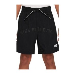 Nike Kids' Repel Athletics Training Shorts In Black/ White Size Small